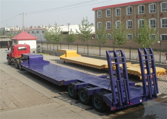 Heavy Equipment 60 Ton 12.00R22.5 Low Bed Semi Trailer