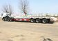 Transport 3 Axle 60 Ton 40ft Low Flatbed Trailer