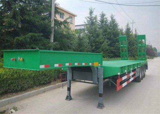 3 Axles 60 Ton Swan Neck Low Bed Semi Trailer