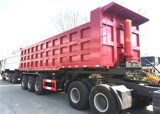 35/40 CBM 3 Axle 45 Cubic Meters Truck Dump Trailer