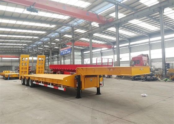 Excavator Transport 80T Lowboy Low Bed Semi Trailer