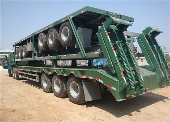 3 Axles 60 Ton Swan Neck Low Bed Semi Trailer