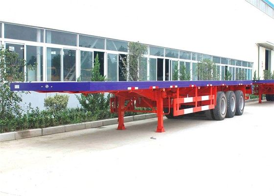 Three Axle Flatbed 12m Shipping Container Delivery Trailer