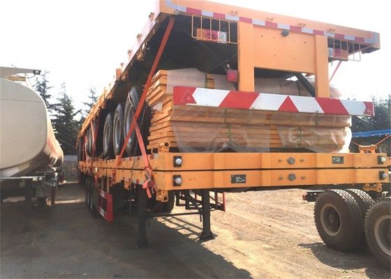 Three Axle Flatbed 12m Shipping Container Delivery Trailer