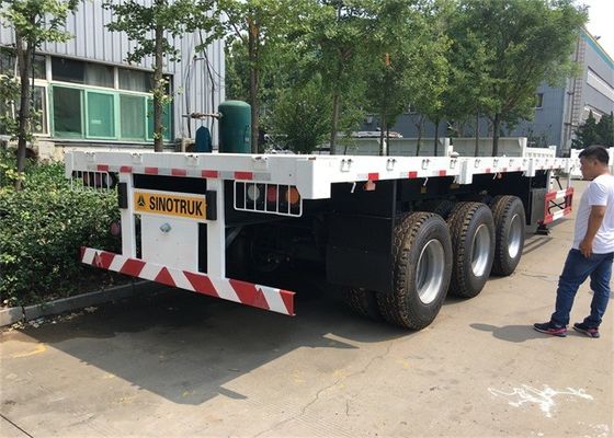 Shipping 3 Axles 40 Footer Flat Deck Trailers