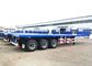 Transport Flat Bed 40ft 3 Axle Shipping Container Trailer