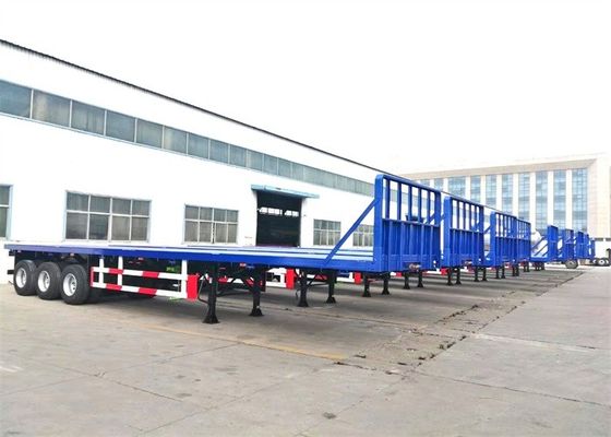 Dual Line Braking 40ft 20ft Flatbed Container Semi Trailer