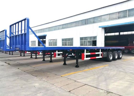 Dual Line Braking 40ft 20ft Flatbed Container Semi Trailer