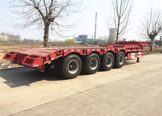 Concave Beam Extendable 3 Axle 100 Ton Lowboy Semi Trailer