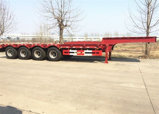 Concave Beam Extendable 3 Axle 100 Ton Lowboy Semi Trailer