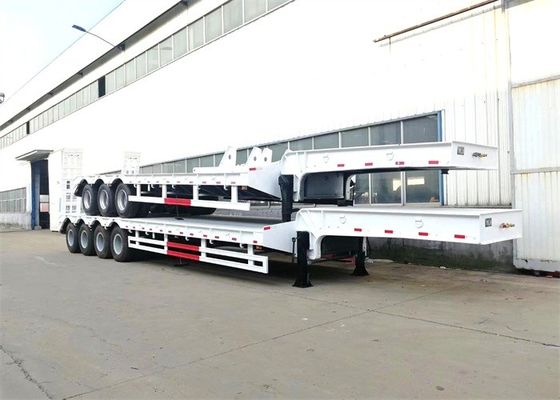 Hydraulic Extendable 60 Ton Gooseneck Low Bed Semi Trailer